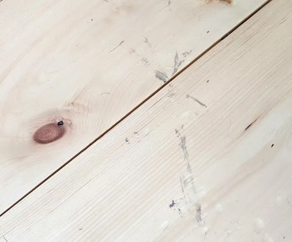 Sticky on hardwood floor