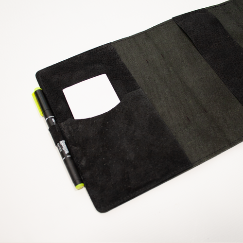 Single Snap Pioneer Black Leather Bible Cover - Made to fit your bible - Punch kit included.