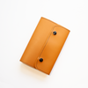 Dual Snap Pioneer Cognac Leather Bible Cover - Made to fit your bible - Punch kit included.