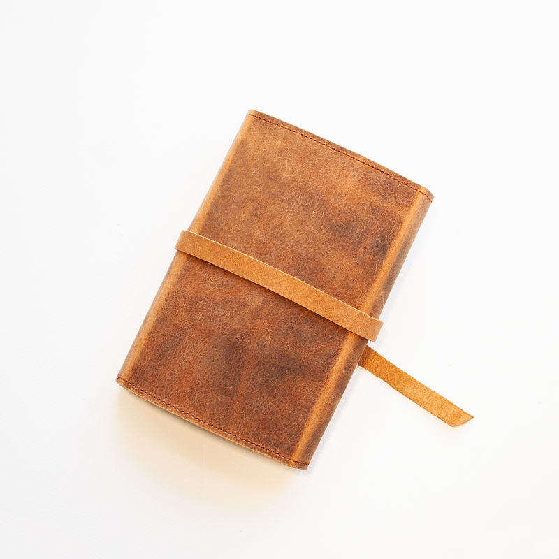 Wrap Pioneer Distressed Leather Bible Cover - Made to fit your bible.