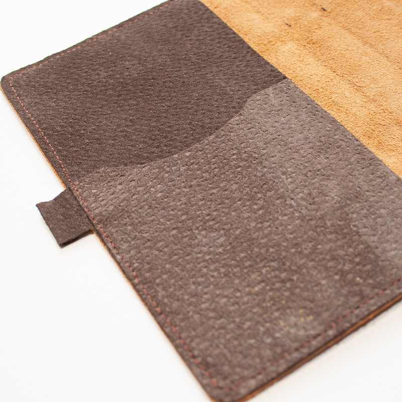 Single Snap Pioneer DistressedLeather Bible Cover - Made to fit your bible - Punch kit included.