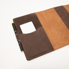 Dual Snap Pioneer Brown Leather Bible Cover - Made to fit your bible - Punch kit included.