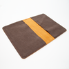 Open End Standard Cognac Leather Bible Cover - Made to fit your bible.