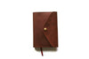 Brown Leather Bible Cover Flower Pattern - English Bridle
